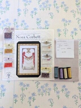 Mirabilia Nora Corbett 12 Days of Christmas Five Golden Rings Cross Stitch Kit